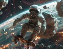 Vesmírni športovci: Astronauti hrajú golf, futbal aj basketbal medzi hviezdami