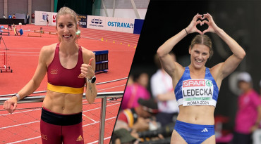 Emma Zapletalová a Daniela Ledecká
