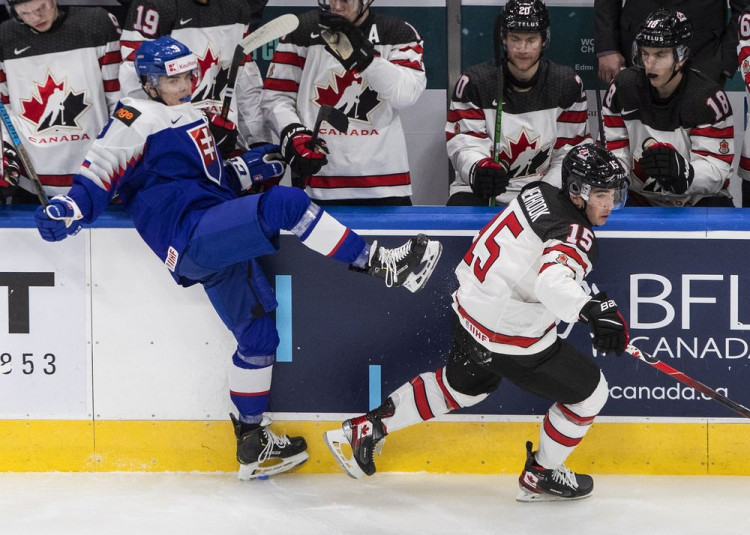 Slovensko - Kanada 1:3 MS20 dnes MS v hokeji do 20 rokov 2021 VIDEO