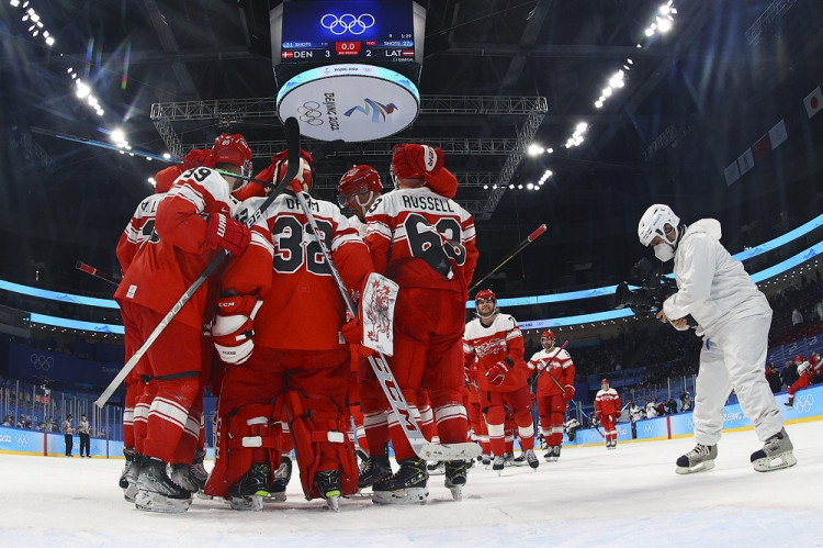 ZOH 2022 Dánsko Rusko dnes hokej štvrťfinále ONLINE