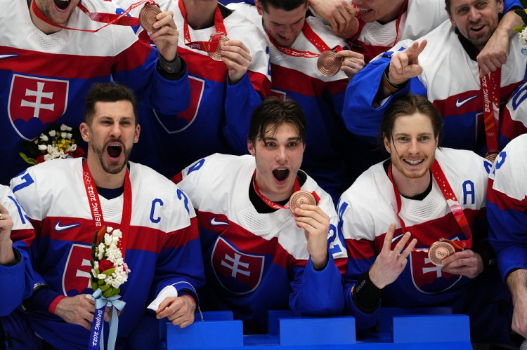 ZOH 2022 Slovenskí hokejisti získali historický bronz (FOTOGALÉRIA)