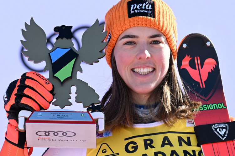 Petra Vlhová skončila v slalome v Sestriere tretia