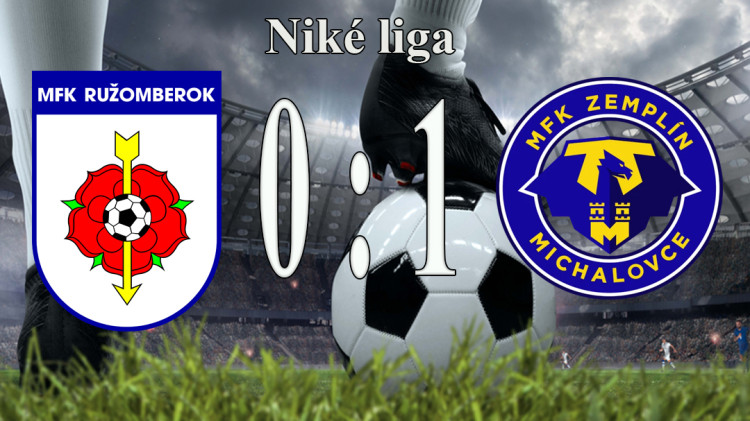 Futbal-NL: MFK Ružomberok – MFK Zemplín Michalovce 0:1