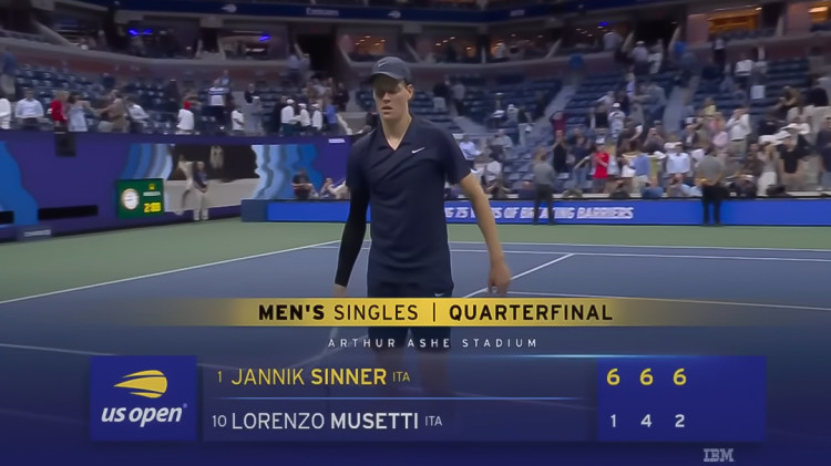 Tenis-US Open: Obhajca Sinner zdolal krajana Musettiho a postúpil do semifinále