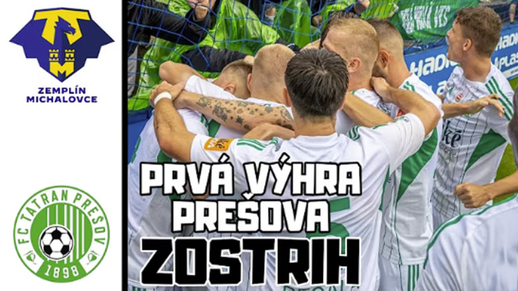 Futbal NL: Prešov sa dočkal prvého víťazstva