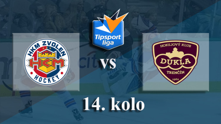 Hokej TL: HKM Zvolen - HK Dukla Trenčín v 14. kole