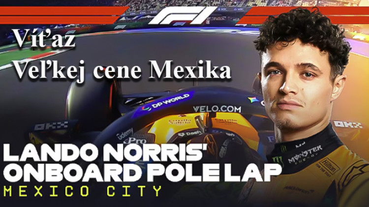 F1: Norris vyhral v Mexiku a je nový líder: „Snažil som sa ostať sústredený“